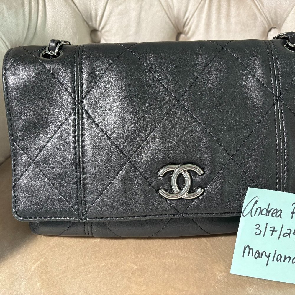 CHANEL Lambskin Quilted Medium Soft Touch Flap Bag